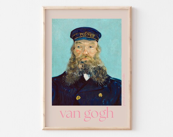 Van Gogh Poster Van Gogh Print Van Gogh Wall Art Van Gogh Picture Modern Van Gogh Print Vintage Van Gogh Art Postman Roulin