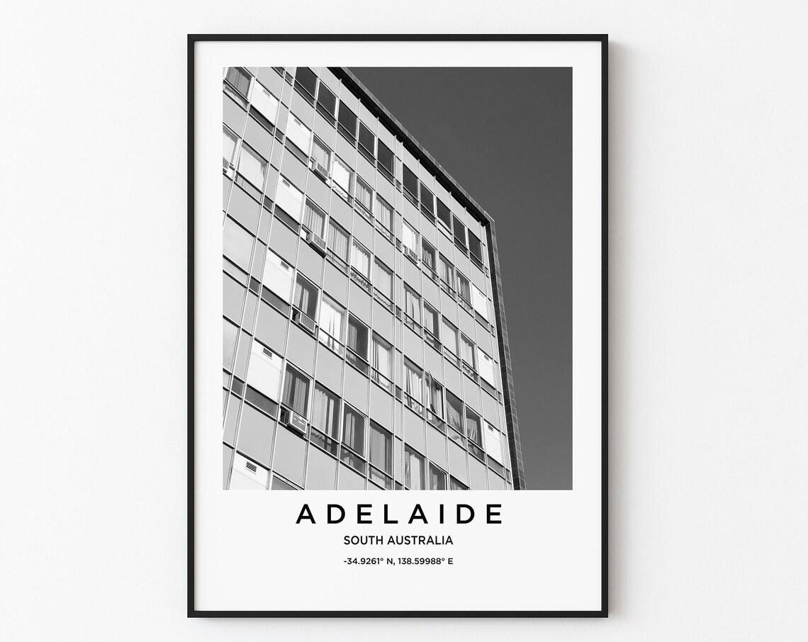 Adelaide South Australia Modern Building Facade Upward Photo Poster