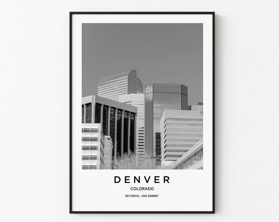 Denver Colorado Downtown Skyscrapers Modern Architecture Photo Poster