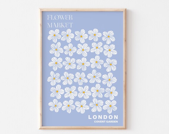 Covent Garden Poster Covent Garden Wall Art Covent Garden Personalised Travel Poster Covent Garden Flower Market Print Floral Wall