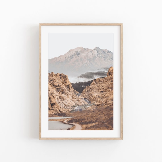 Mountain Photography Minimalist Wall Art Print