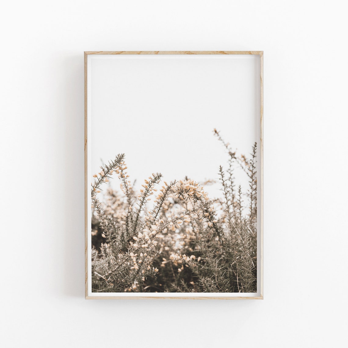 Flowers Print, Modern Minimalist Poster