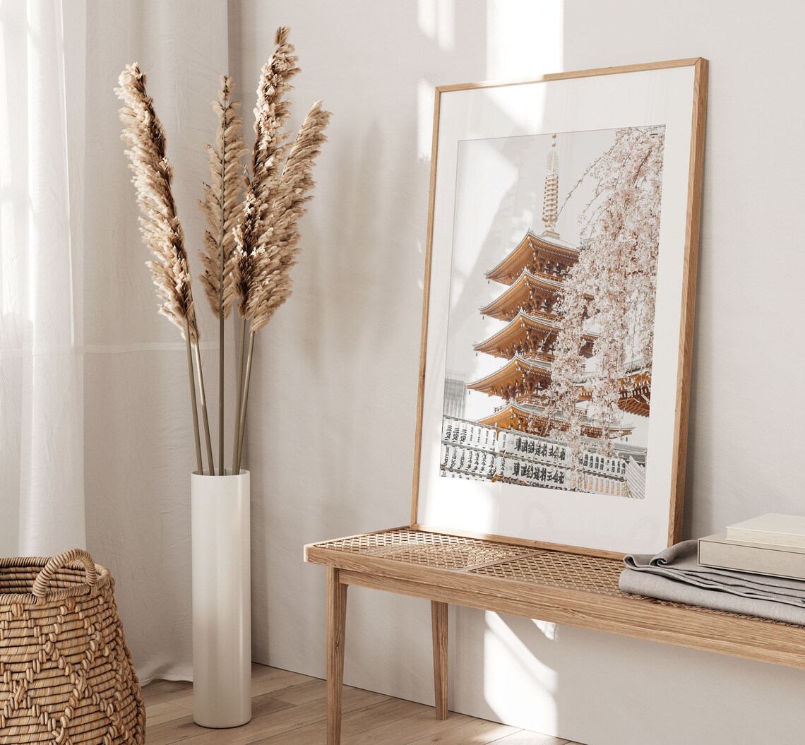 Japanese Temple Photography Wall Art Print - Image 2