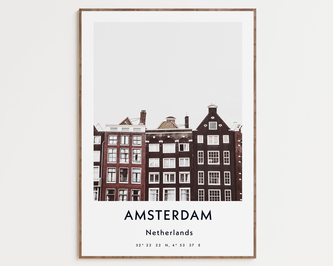 Amsterdam Wall Art Travel Poster