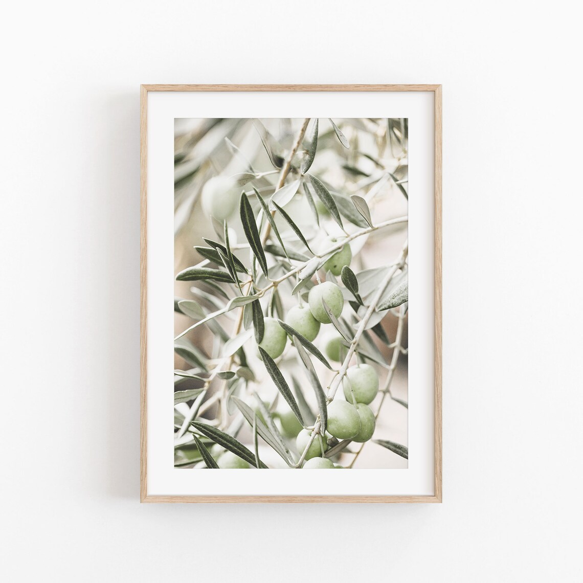 Olive Print Botanical Art Print, Farmhouse Style