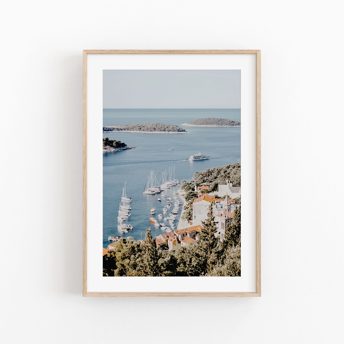 Italy Travel Poster, Southern Italy Mediterranean