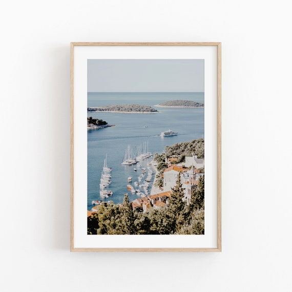 Italy Travel Poster, Southern Italy Mediterranean
