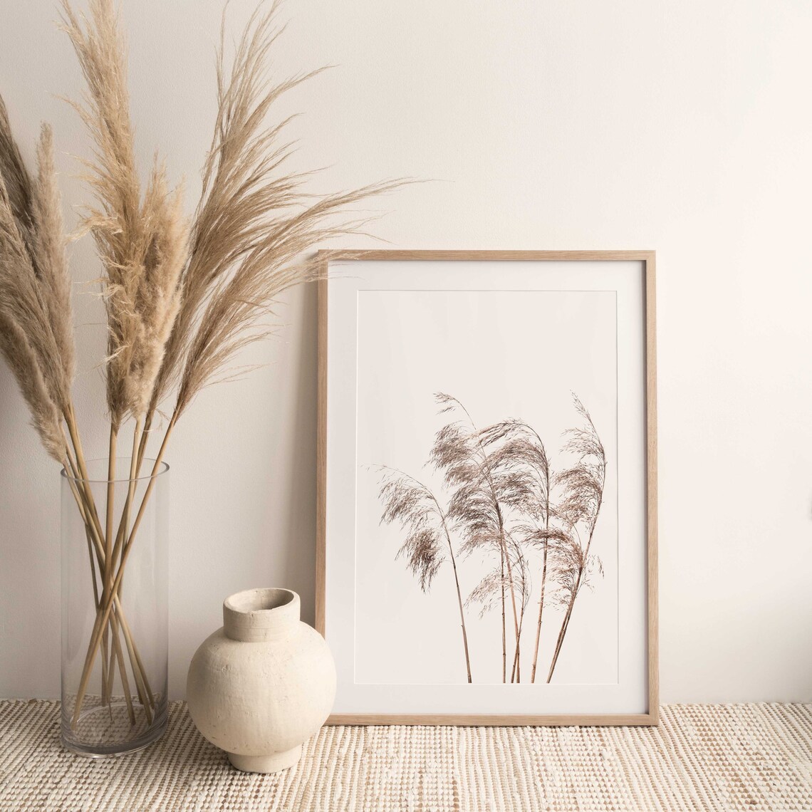 Pampas Grass Print, Farmhouse Rustic Decor - Image 2