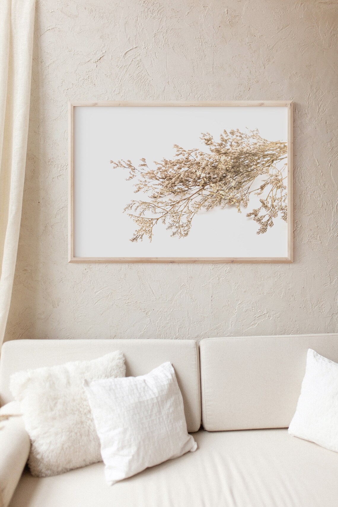 Wild Grass Botanical Art Print, Horizontal Plant Decor - Image 3