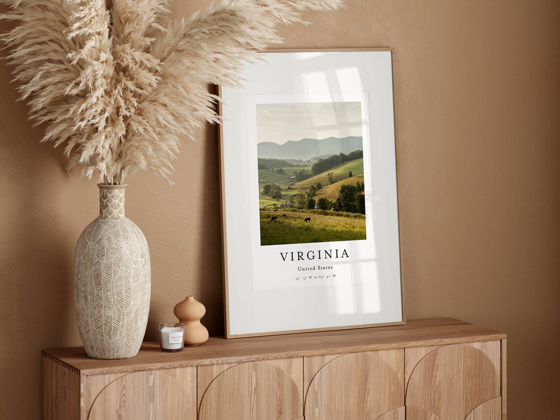 Virginia Travel Poster, United States Wall Art Print - Image 3