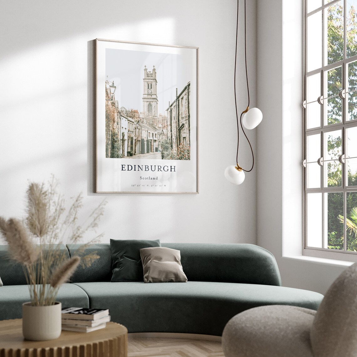 Edinburgh City View Photography Art Poster - Image 2