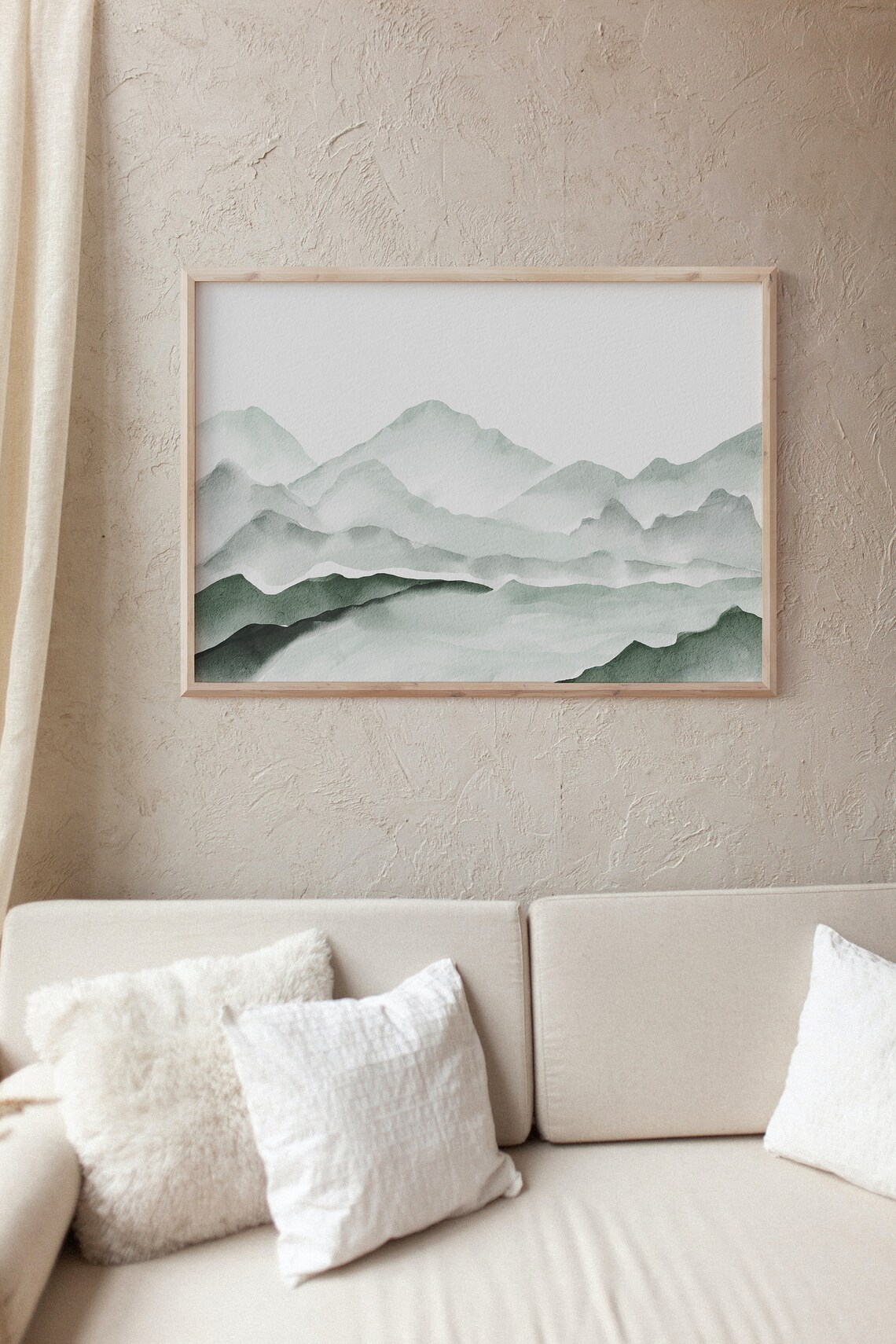 Watercolor Landscape, Modern Minimalist Art Print - Image 2