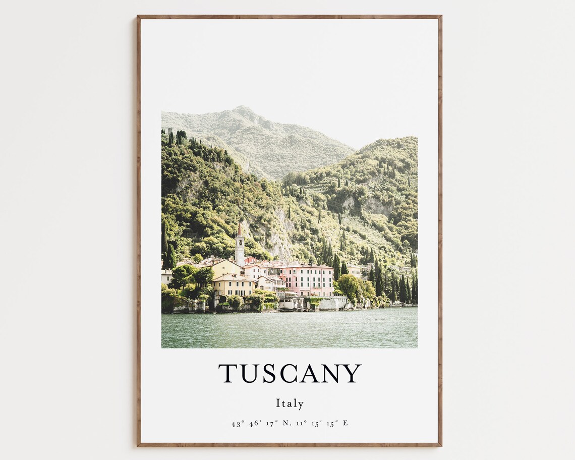 Tuscany Italy City View Photography Art Print