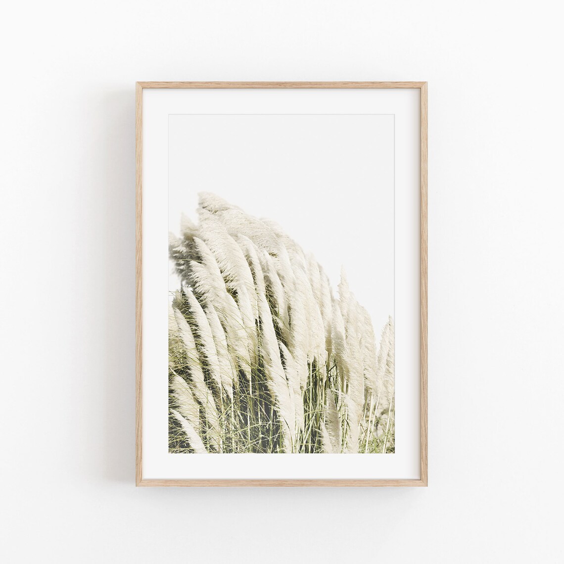 Pampas Grass Print, Farmhouse Botanical Art Print