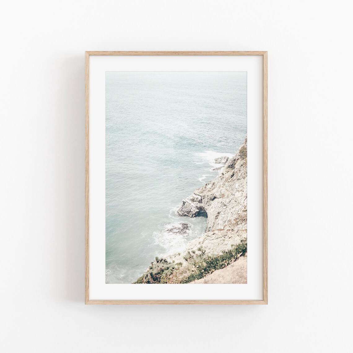 Ocean Beach Art Print, Modern Minimalist Decor