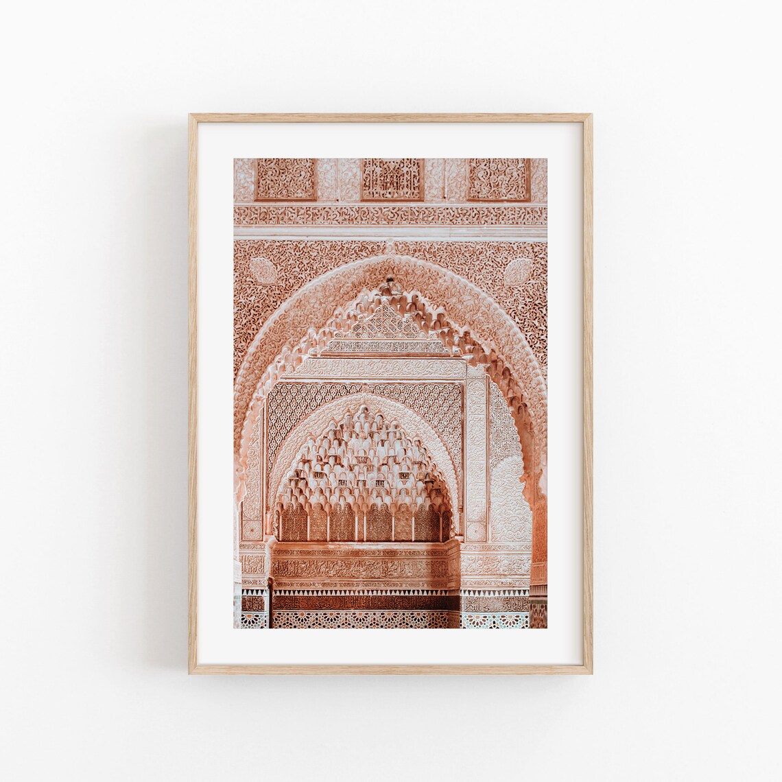 Moroccan Door Art Print, Boho Minimalist Architecture