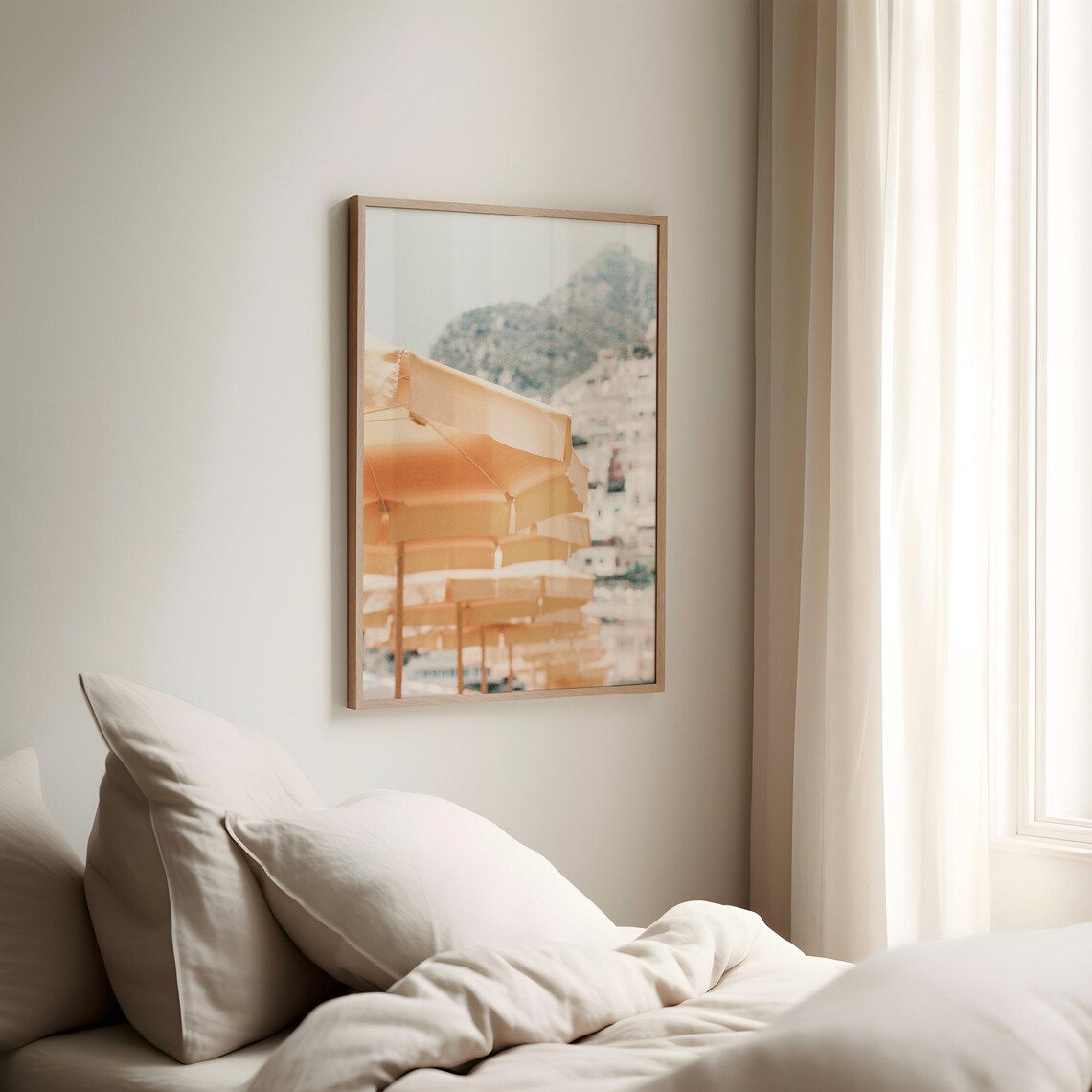 Positano Beach Travel Poster, Italy Cityscape - Image 3