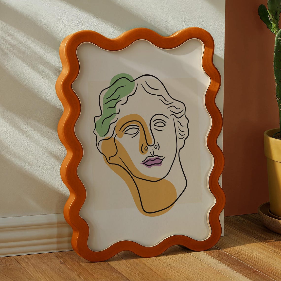 Abstract Venus Statue Line Art Minimalist Face Modern Aesthetic Poster - Image 4