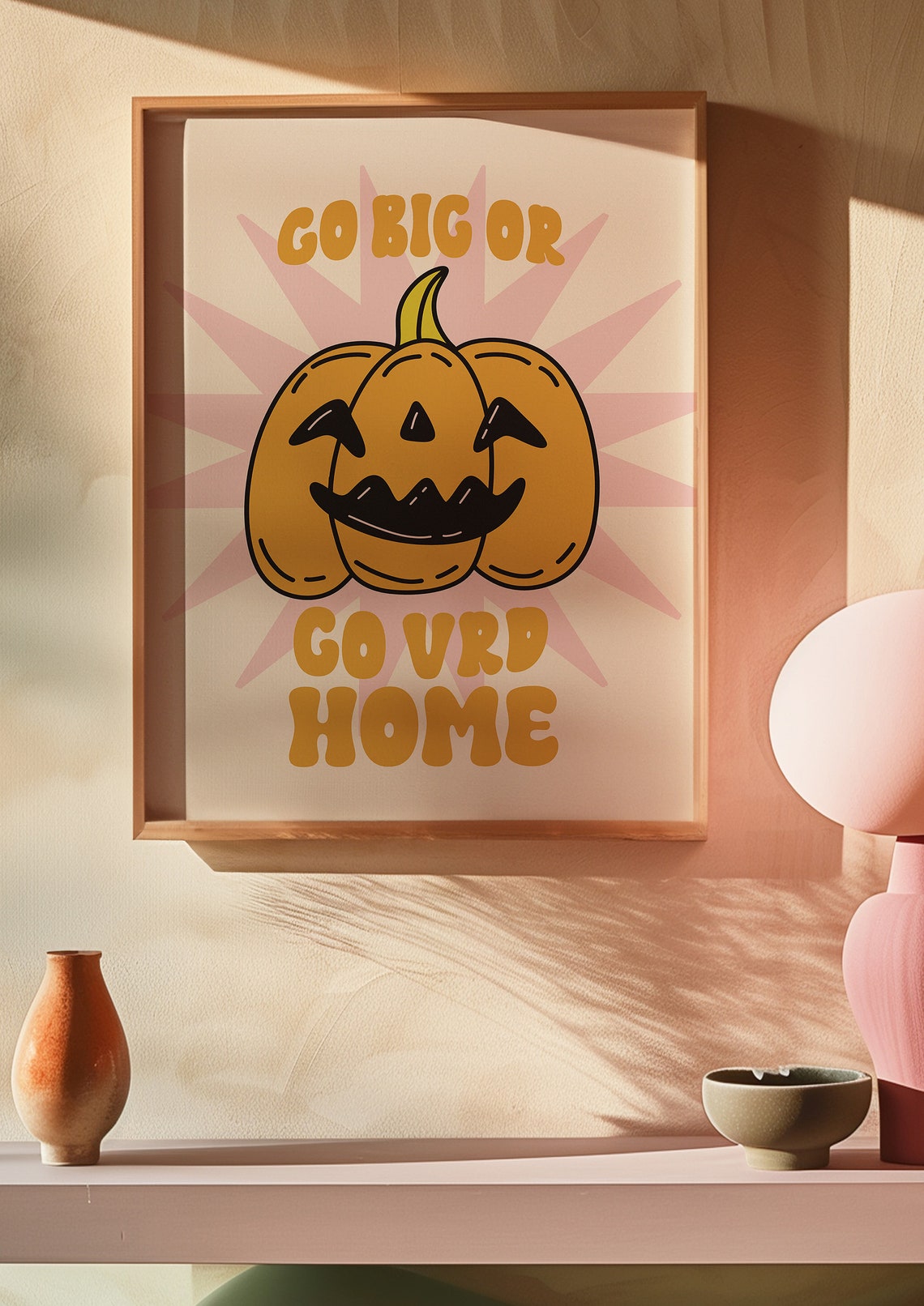 Pumpkin Halloween Wall Art Cute Pumpkin Halloween Print Spooky Print Halloween Party Decor Fall Home Decor Halloween Poster - Image 3