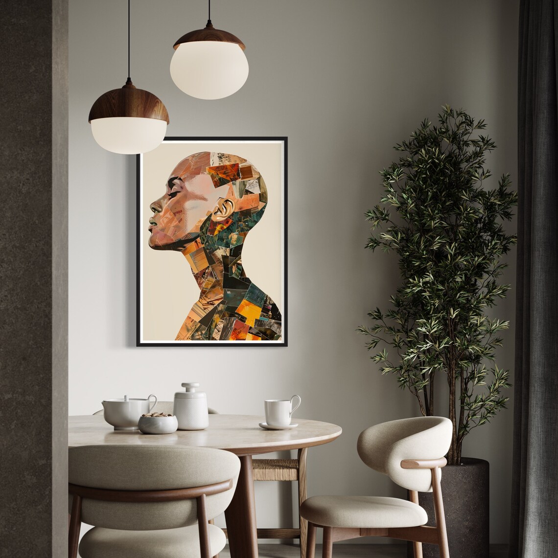 Strong Woman Feminist Portrait, Minimalist Art Print - Image 3