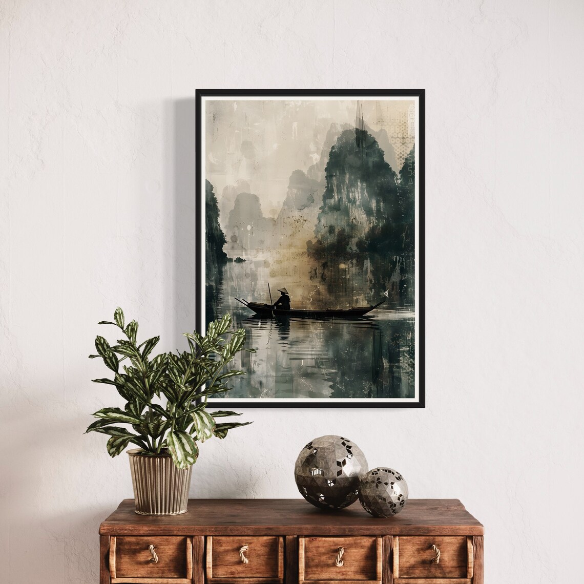 Ha Long Bay Vietnam Travel Poster, Landscape Art Print - Image 2