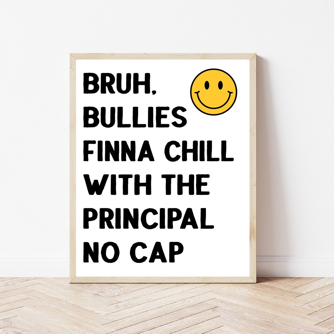 Funny Middle School Classroom Rules Decor Poster