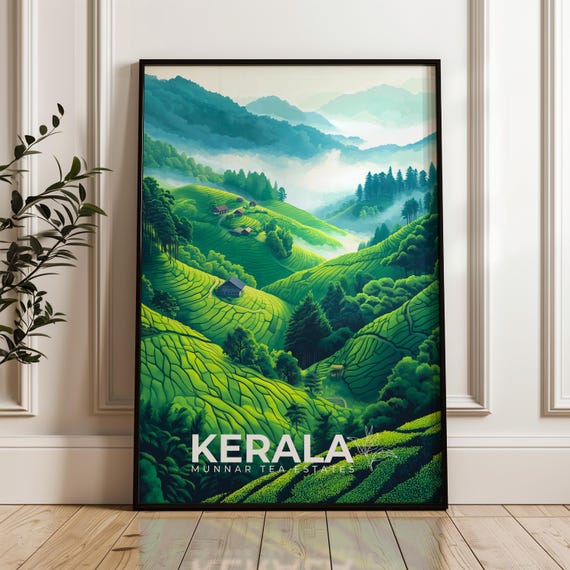 Munnar Tea Estates - Kerala Hiking Art