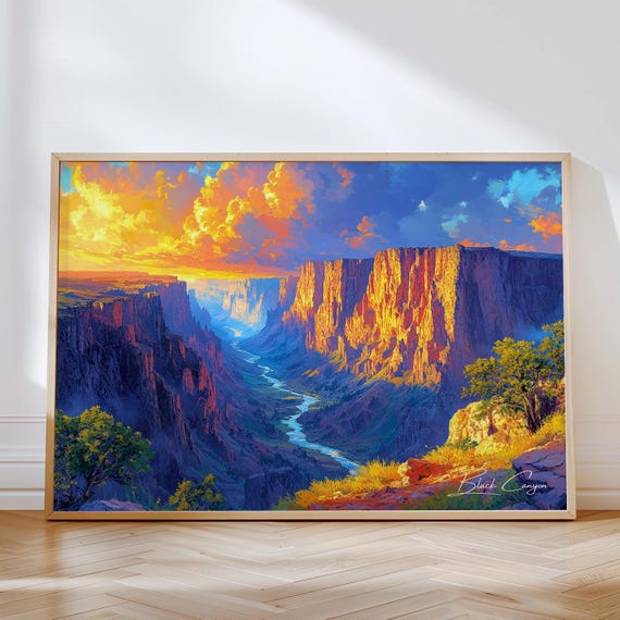 Black Canyon Of The Gunnison Travel Poster, Country Decor