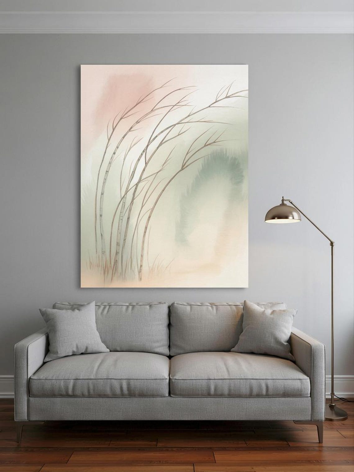 Whispers Of Wind Minimalist Tree Print - Image 3