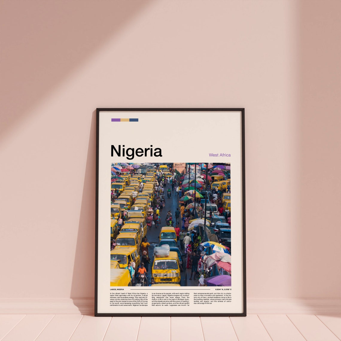 Nigeria Print Nigeria Poster Nigeria Wall Art Nigeria Art Print Nigeria Photo - Image 4