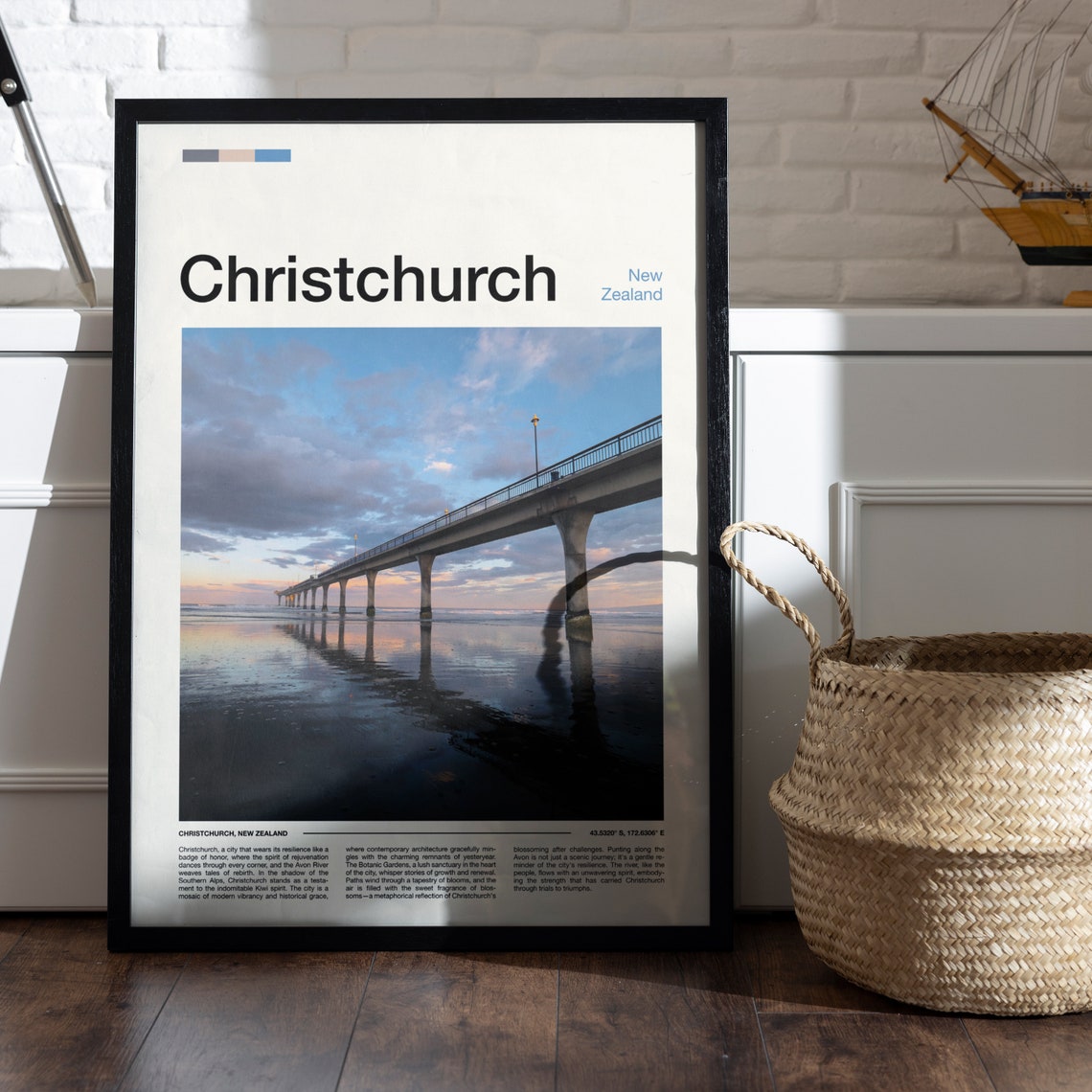 Christchurch Print Christchurch Poster Christchurch Wall Art New Zealand Art Print Christchurch Photo Travel Poster Traveler Gifts - Image 5