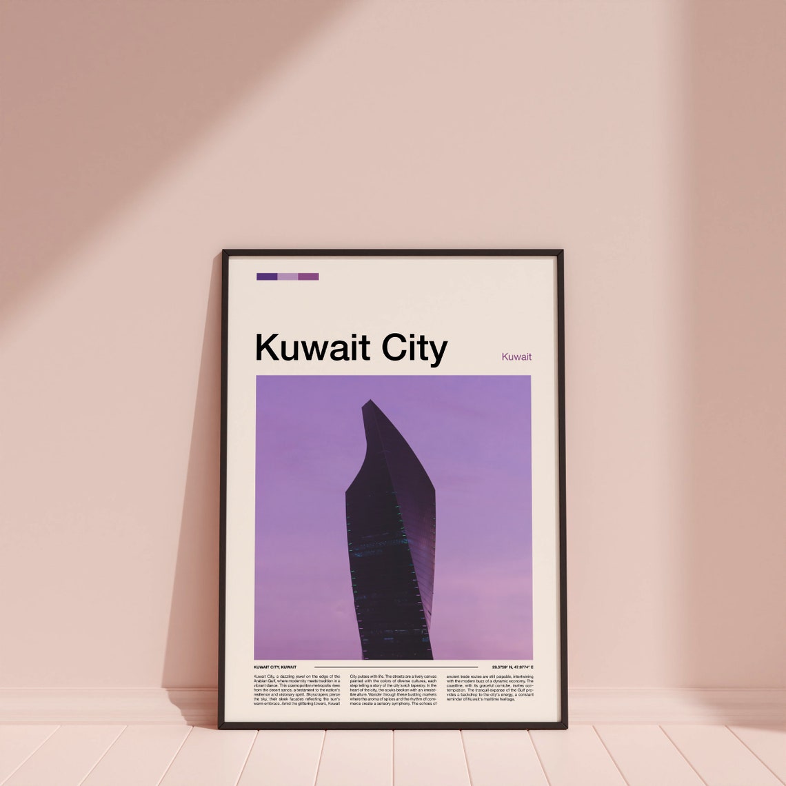 Kuwait City Print Kuwait City Poster Kuwait City Wall Art Kuwait Art Print Kuwait City Photo Travel Poster Traveler Gift Travel Gifts - Image 4