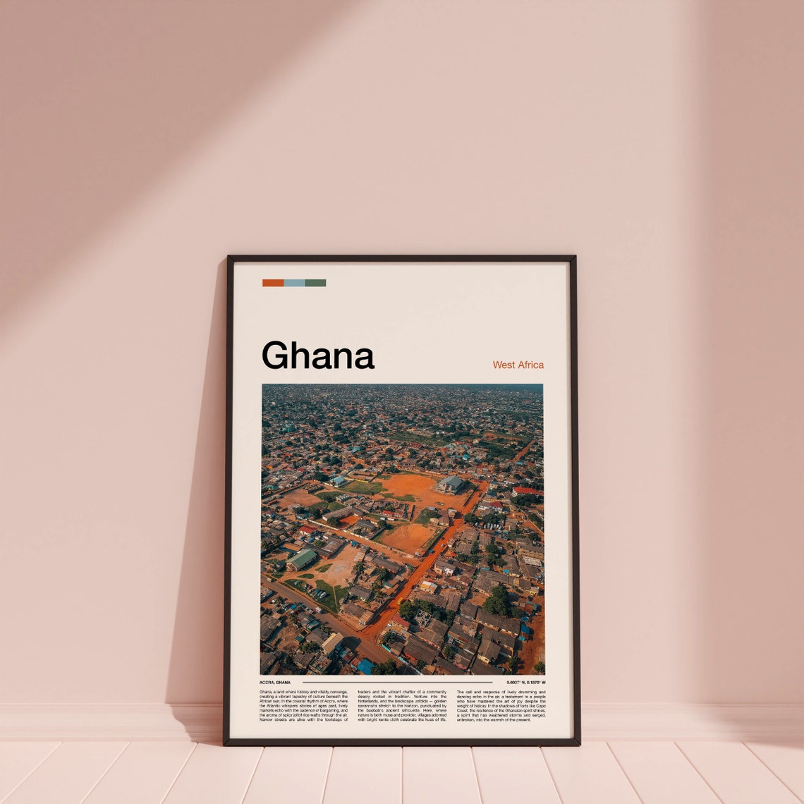 Ghana Print Ghana Poster Ghana Wall Art Ghana Art Print Ghana Photo Travel Poster Traveler Christmas Gift - Image 4