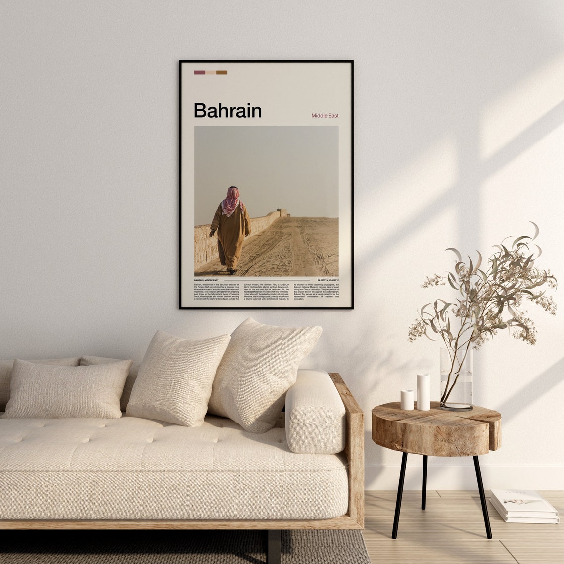 Bahrain Print Bahrain Poster Bahrain Wall Art Bahrain Art Print Bahrain Photo Traveler Gifts Travel Poster - Image 3