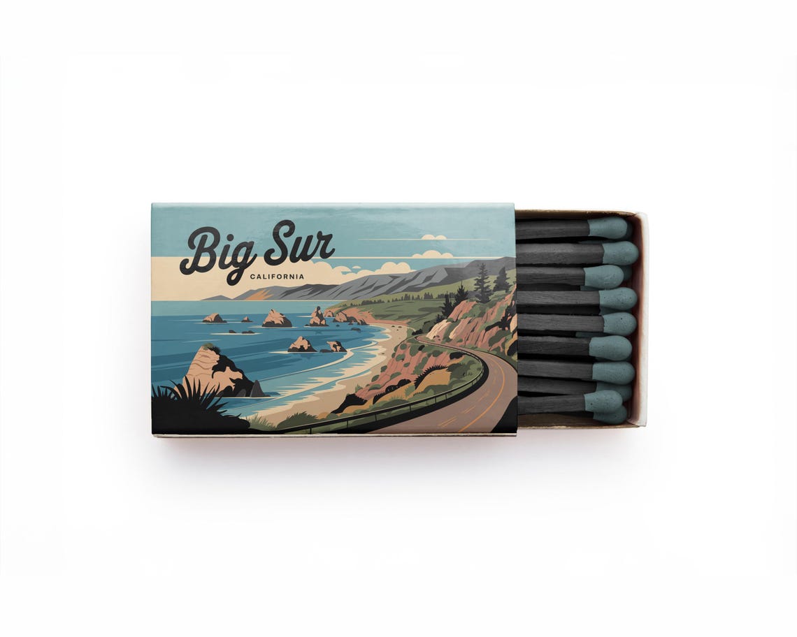 Custom Destination Matchbox Beach Palm Horizontal Art Poster - Image 5