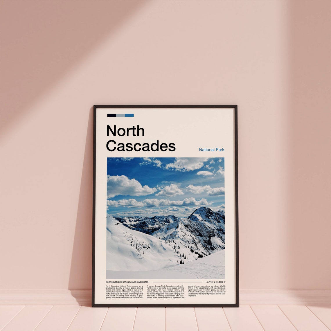 North Cascades National Park Washington Snowy Alpine Peaks Poster - Image 4