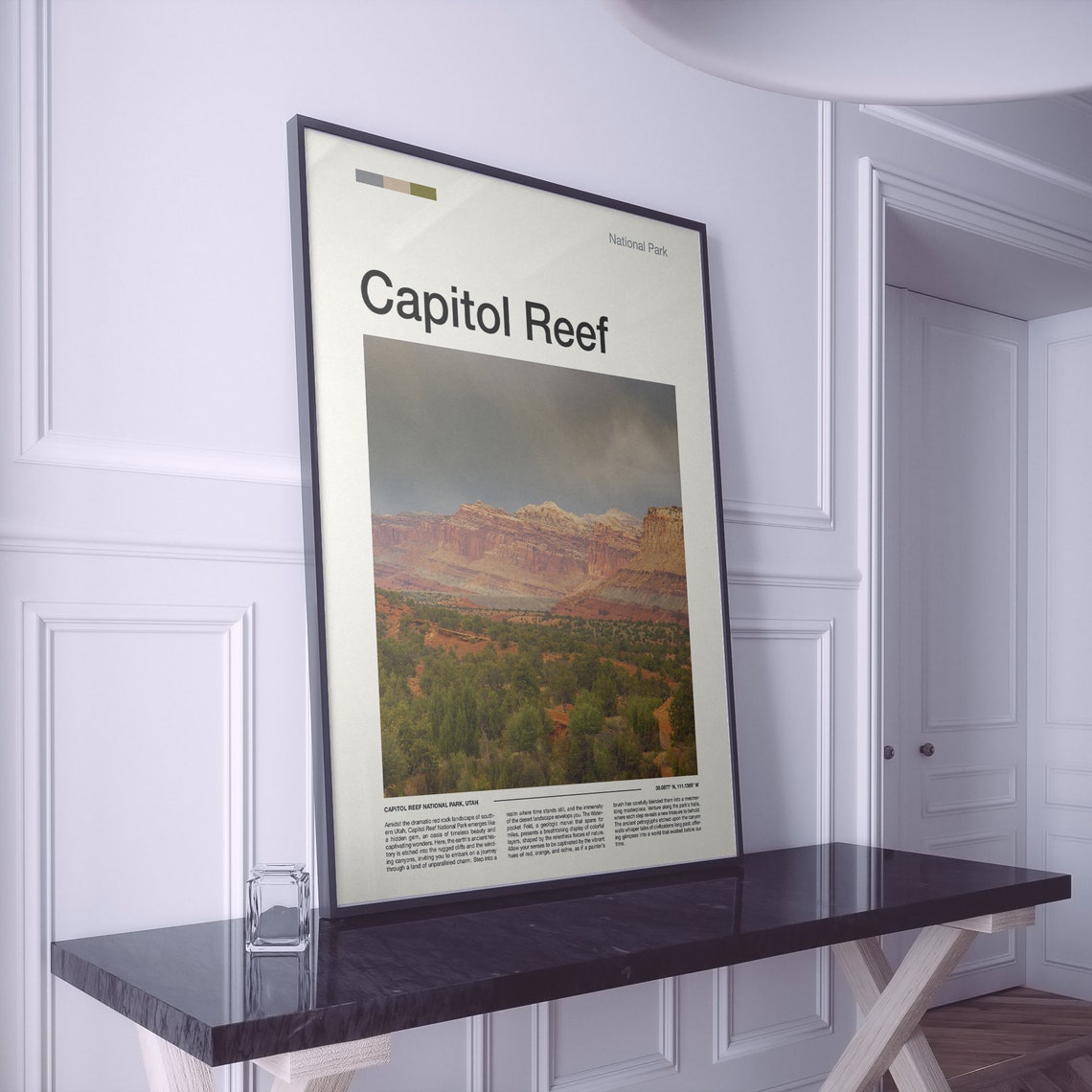 Capitol Reef National Park Utah Red Rock Cliffs Desert Poster - Image 2