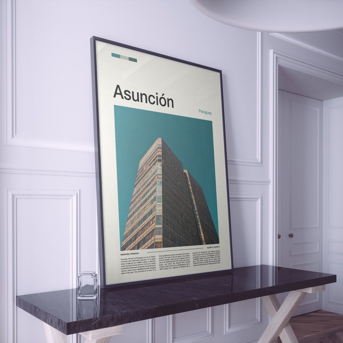 Asuncion Paraguay Modern City Skyscraper Travel Photo Poster - Image 2