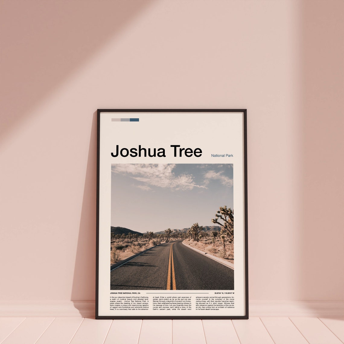 Joshua Tree National Park California Desert Road Scenic Poster - Image 4