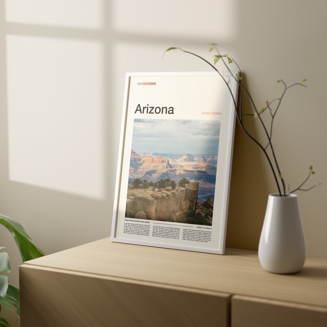 Arizona Grand Canyon National Park Desert Cliffs Vista Poster - Image 2