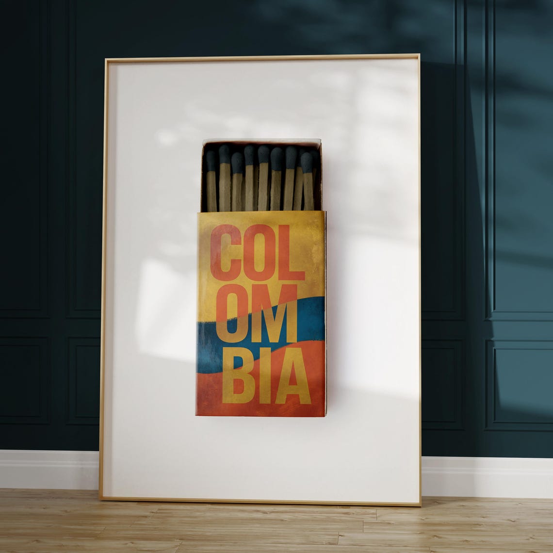 Colombia Matchbox Print Colombia Print Colombia Poster Colombia Wall Art Colombia Art Print Colombia Gifts - Image 5