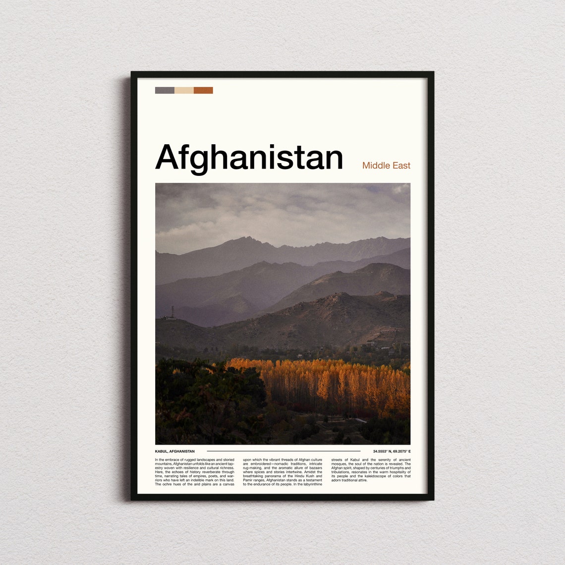 Afghanistan Print Afghanistan Poster Afghanistan Wall Art Afghanistan Art Print Afghanistan Photo Traveler Gifts Travel Poster