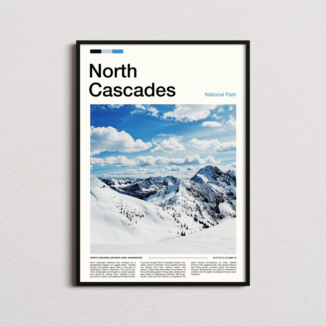 North Cascades National Park Print North Cascades Poster North Cascades Wall Art North Cascades Art Print North Cascades Photo