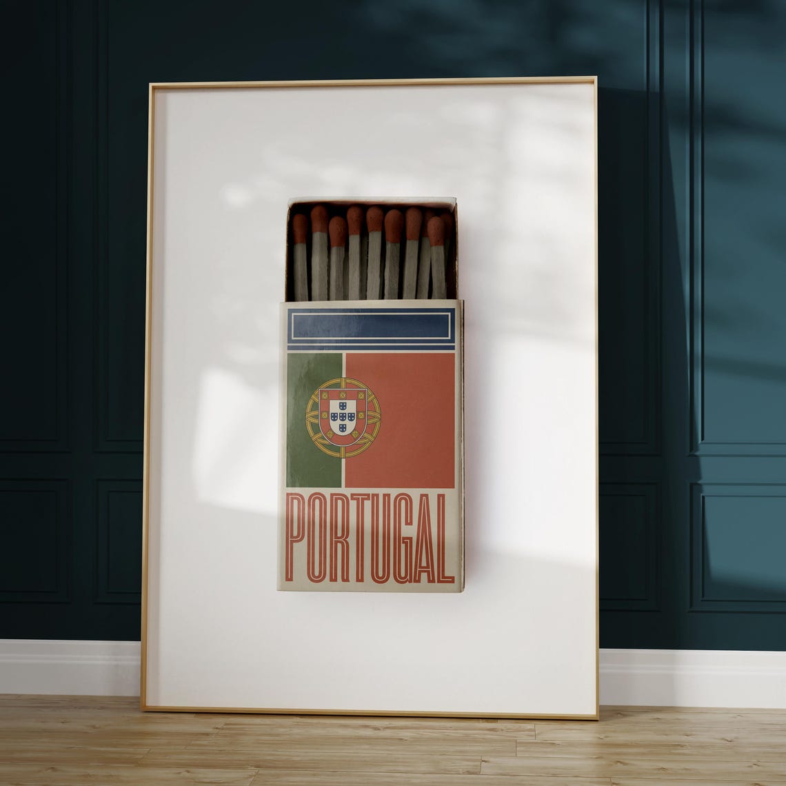 Portugal Matchbox Print Portugal Print Portugal Poster Portugal Wall Art Portugal Art Print Portugal Gifts - Image 5