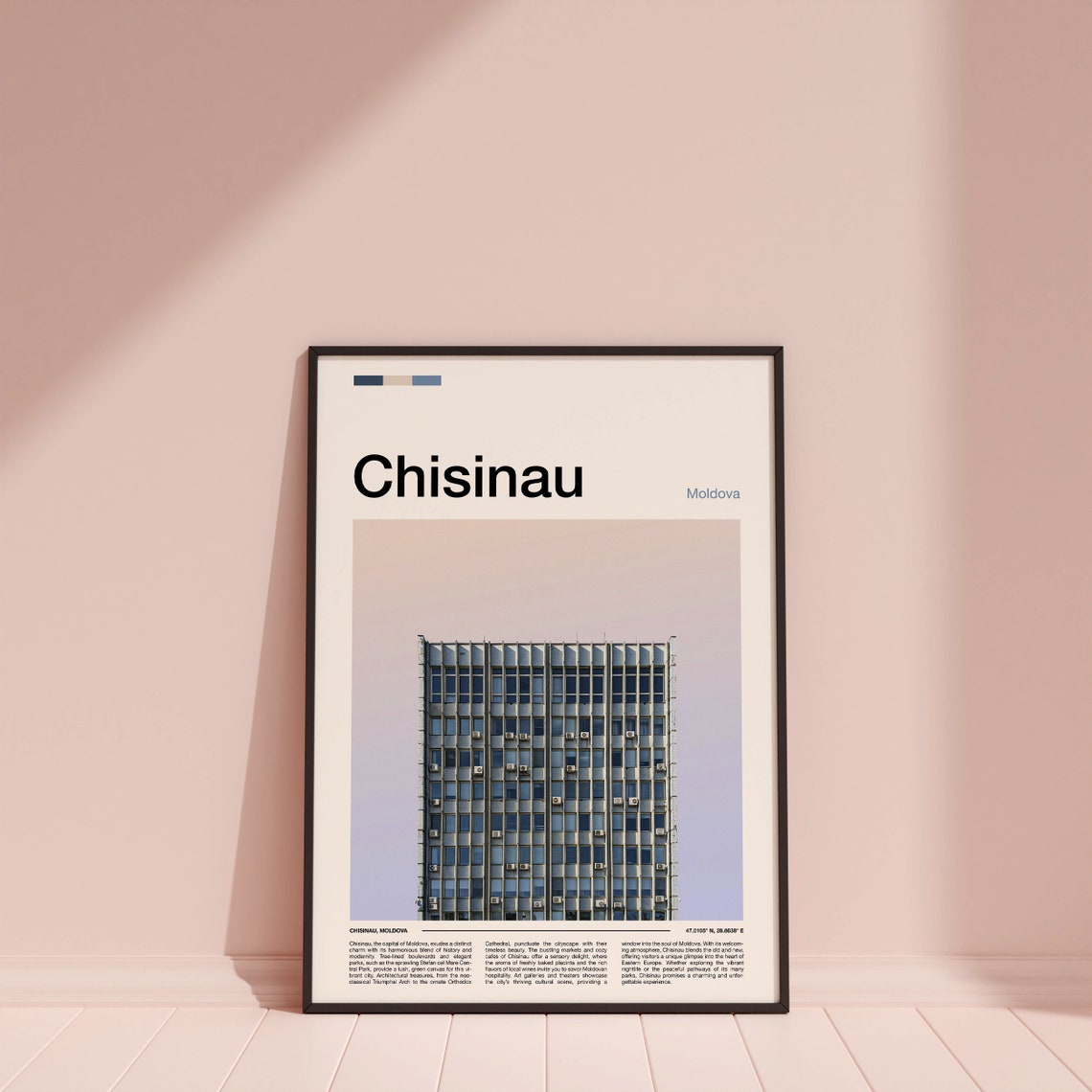 Chisinau Moldova Capital Modernist City Travel Photography Poster - Image 4
