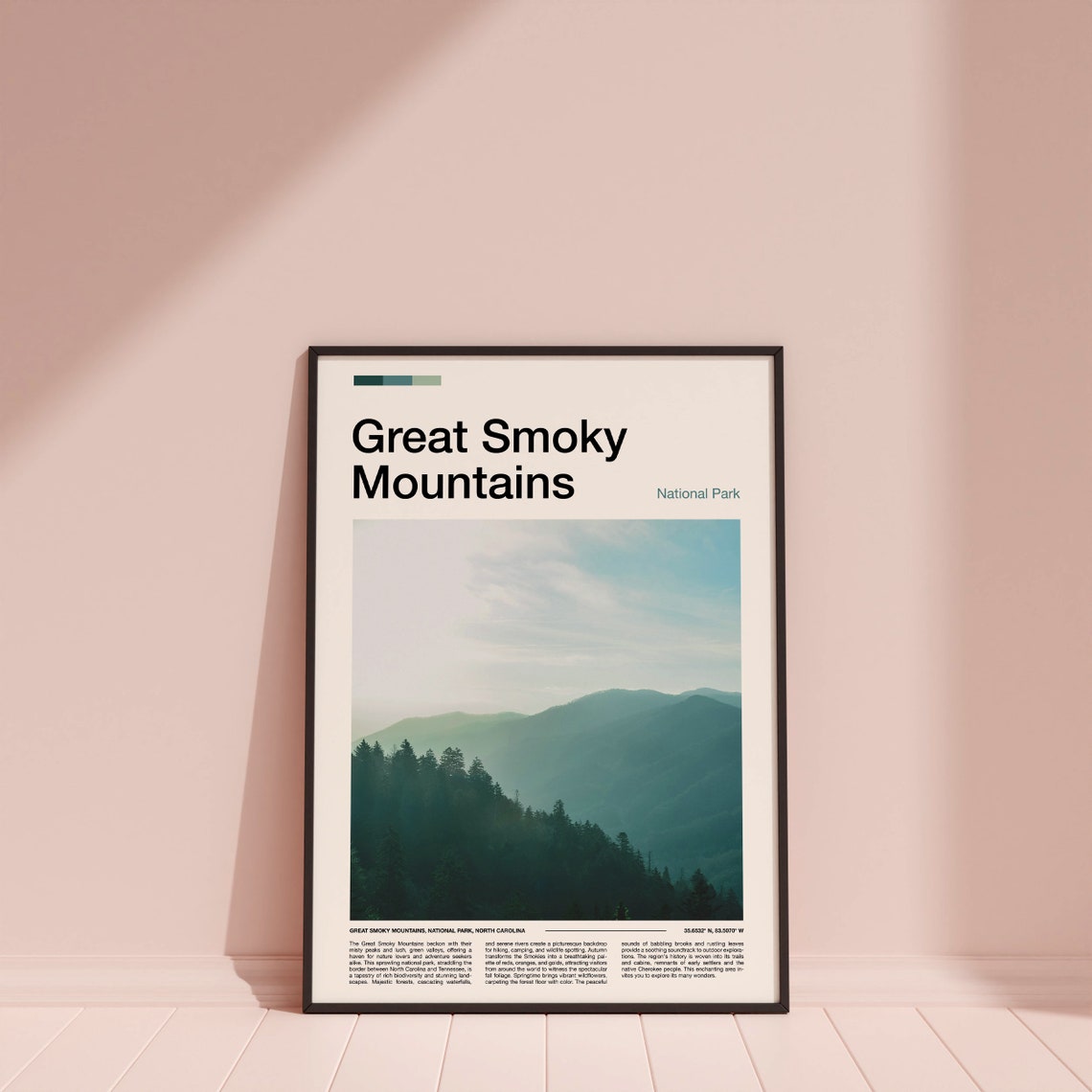 Great Smoky Mountains National Park Misty Ridges Photo Poster - Image 4