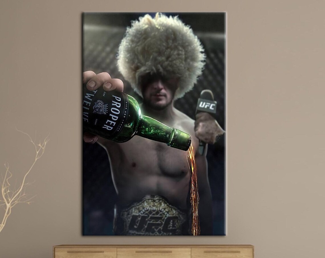 Khabib Nurmagomedov Famous Fighter Motivation Poster