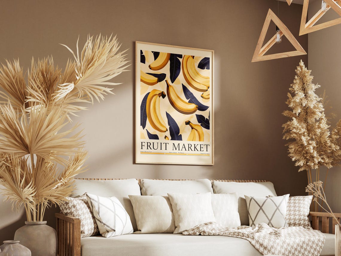 Banana Fruit Market Poster, Kitchen Wall Decor - Image 6