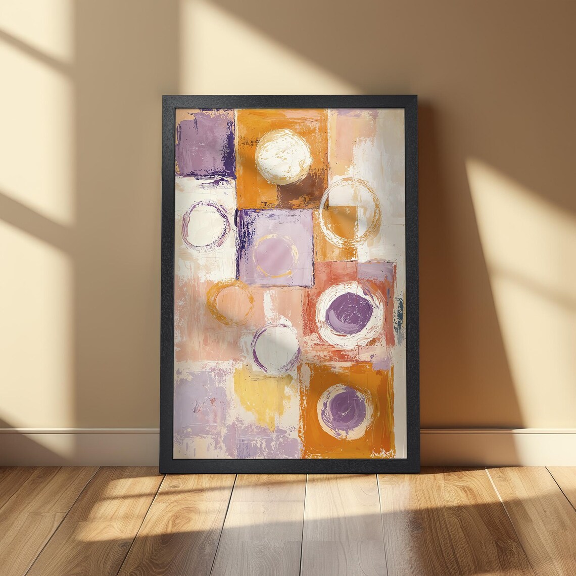 Abstract Geometric Art Print, Minimalist Shapes - Image 2
