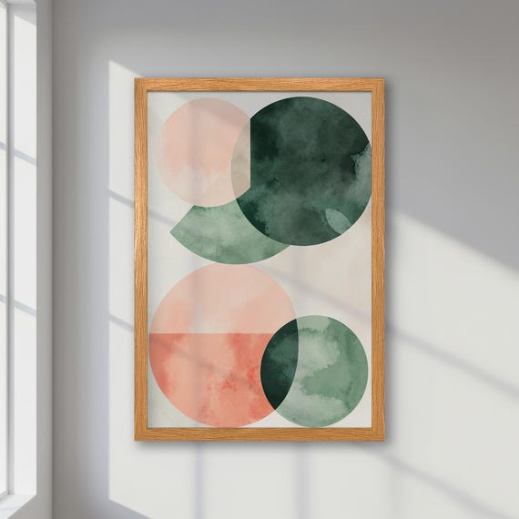 Abstract Geometric Elegance, Minimalist Decor Art Print